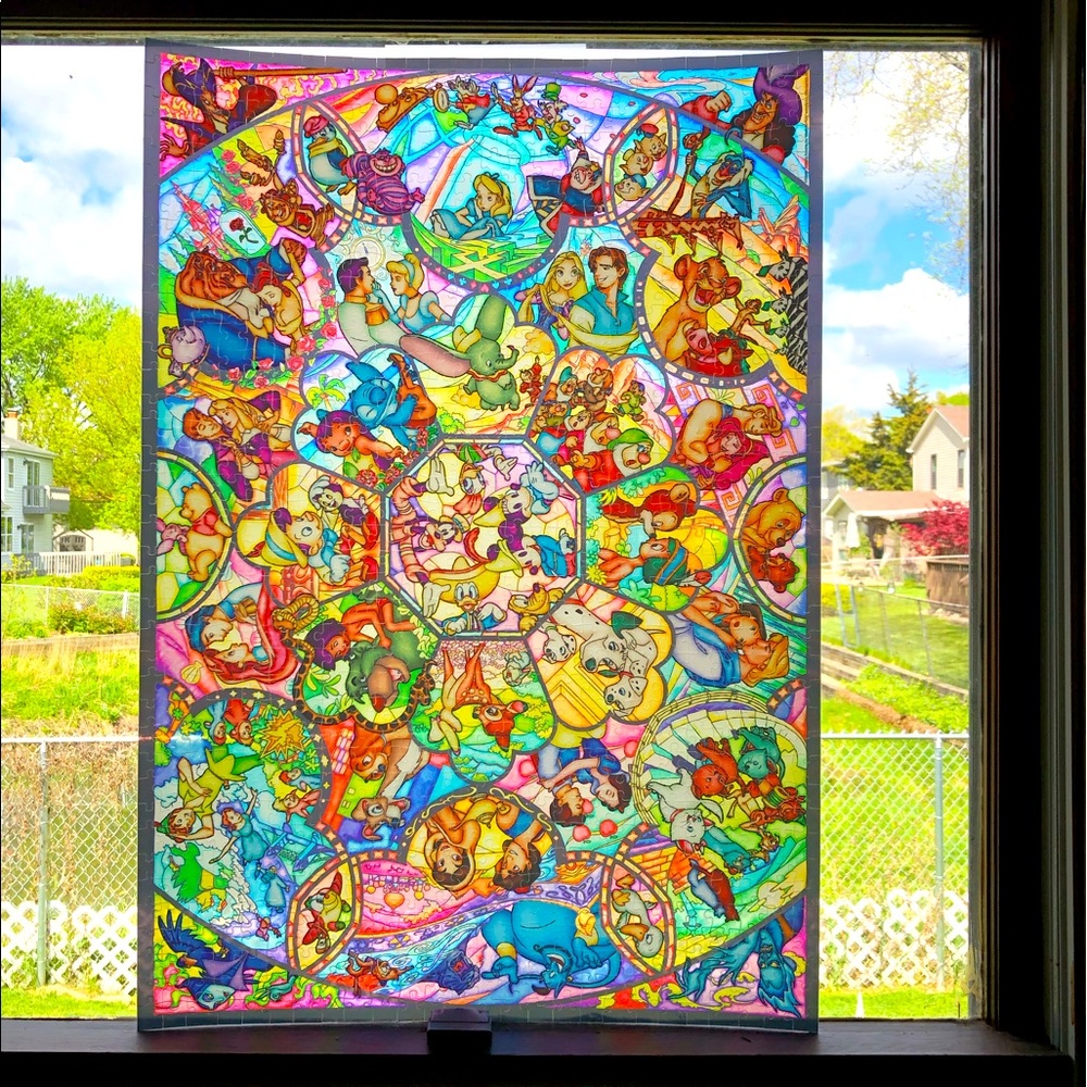 Disney plastic “stained glass” jigsaw puzzle